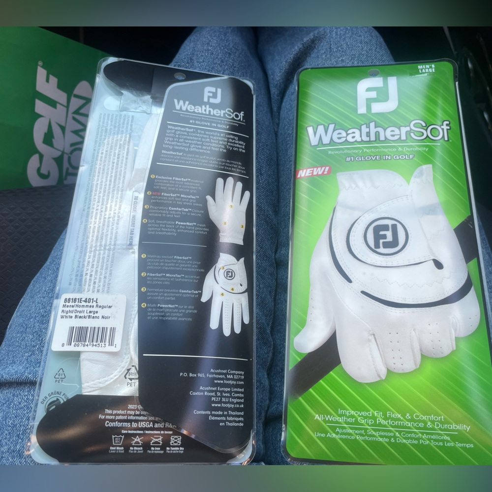 FootJoy WeatherSof Men's Glove - White